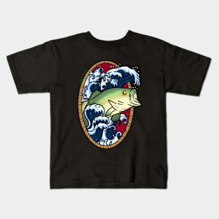 Bass fish Kids T-Shirt